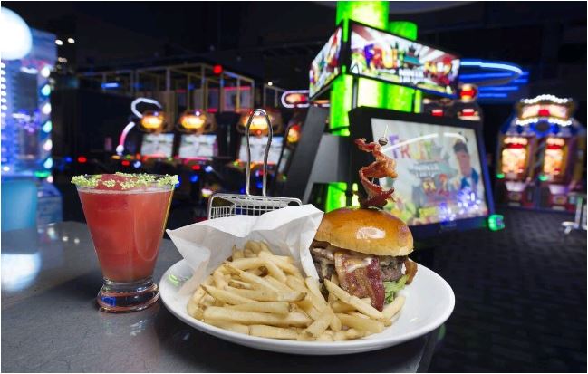 Dining at Dave and Buster's - New York, NY
